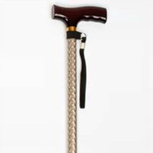 Picture of Bronze Wave T-Handle Walking Stick 